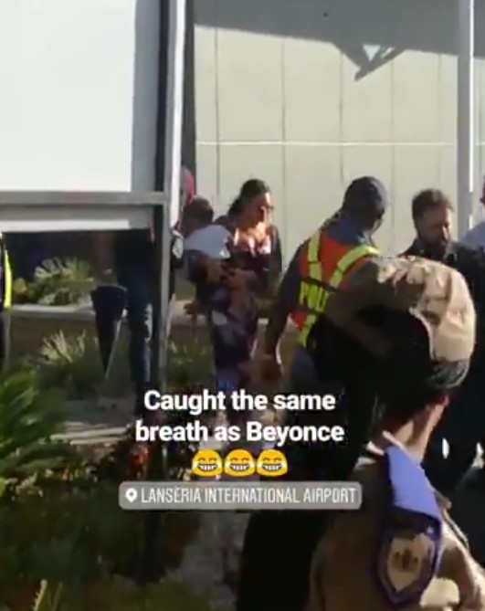 Beyoncé e Jay Z desembarcam na África com os filhos (Foto: Instagram) Beyoncé e Jay Z desembarcam na África com os filhos (Foto: Instagram)