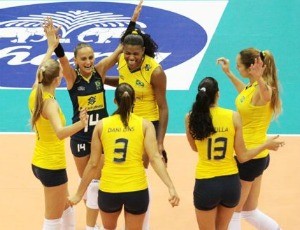 vôlei Brasil x Cuba Grand Prix comemoração (Foto: FIVB) vôlei Brasil x Cuba Grand Prix comemoração (Foto: FIVB)