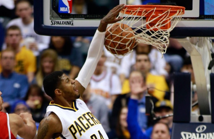 Basquete NBA - Indiana Pacers x Atlanta Hawks - Paul George  (Foto: AP)