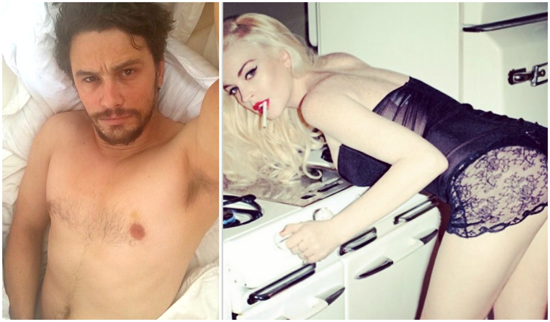 James Franco e Lindsay Lohan: rolou ou não rolou? (Foto: Instagram)