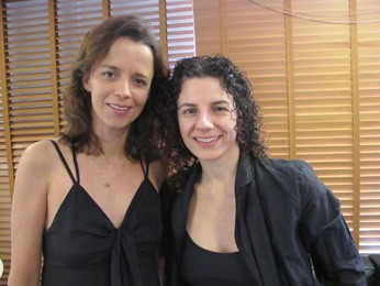Atriz Dani Barros e diretora Beatriz Sayad dão entrevista ao G1 sobre o espetáculo (Foto: Luciana Amaral/G1)
