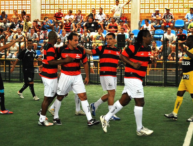 Flamengo x Botafogo, semifinal do Torneio Rio-São Paulo de showbol. (Foto: Max Santos / Divulgação )