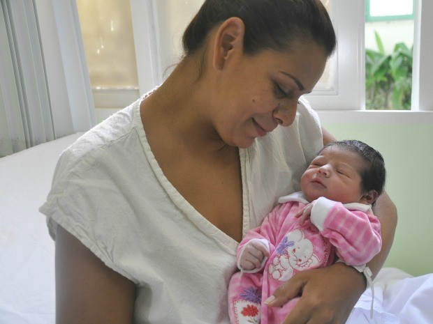 Primeiro bebê do ano em Campo Grande vai se chamar Mileny (Foto: Tawany Marry/G1MS)