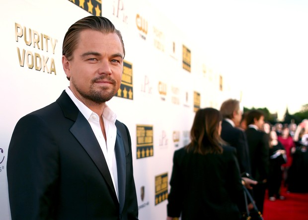 Leonardo DiCaprio no Critics' Choice Movie Awards em Los Angeles, nos Estados Unidos (Foto: Christopher Polk/ Getty Images/ AFP)