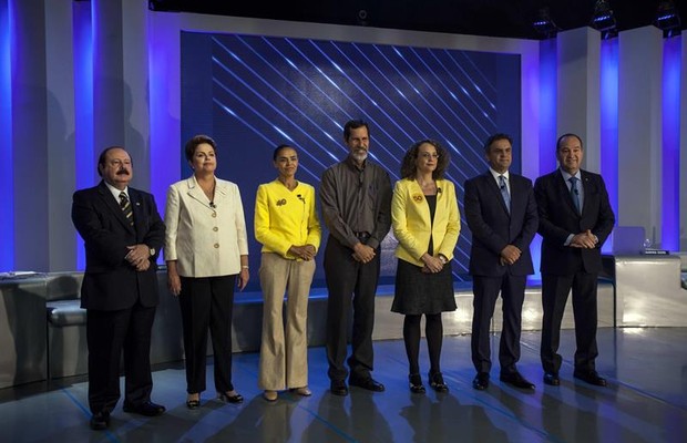 Presidenciáveis - debate 02/10 (Foto: Agência EFE)