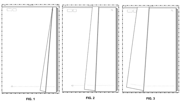 Apple exemplifica sua 'virada virtual' de página em arquivo de patente (Foto: Reprodução)