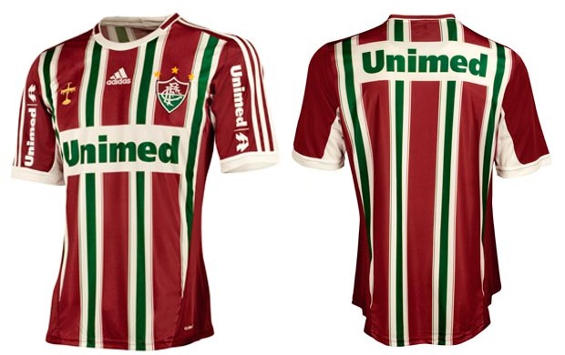 Uniforme número 1 tricolor do Fluminense 2012 (Foto: Arte Esporte)