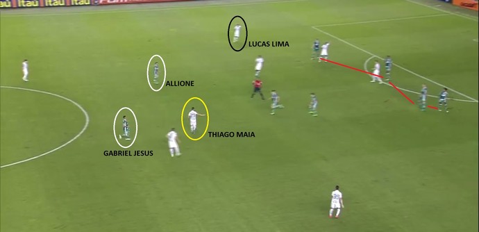 Vacilo de Jesus e pouca bola na vitória do Santos sobre o Palmeiras