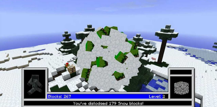 Katamari Damacy em Minecraft (Foto: Reprodução / YouTube) Katamari Damacy em Minecraft (Foto: Reprodução / YouTube)