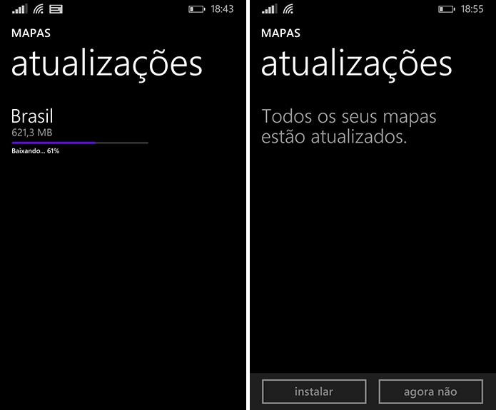 Here Maps fará a instalação de atualizações para aplicar mudanças em ruas e avenidas (Foto: Reprodução/Elson de Souza)