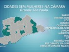 13 cidades da Grande São Paulo não elegeram nenhuma vereadora