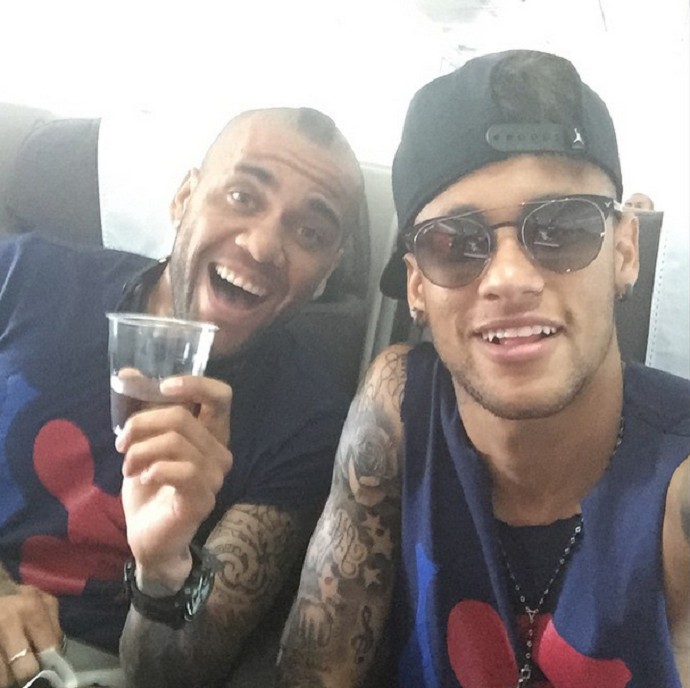 Neymar Daniel Alves Barcelona