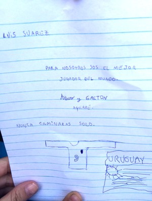 Carta Suarez Criança  (Foto: Amanda Kestelman)