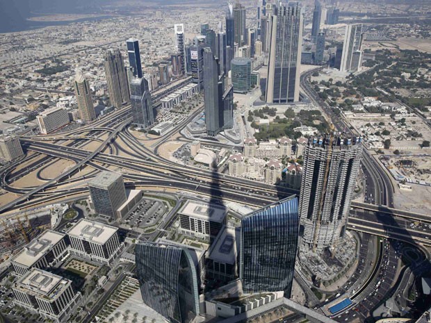Dubai vista do mirante do Burj Khalifa (Foto: Ahmed Jadallah/Reuters)