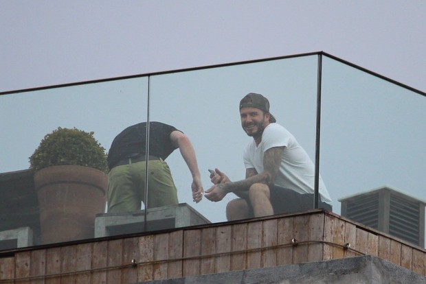 David Beckhan no hotel Fasano, RJ (Foto: Fabio Moreno/Photo RioNews)