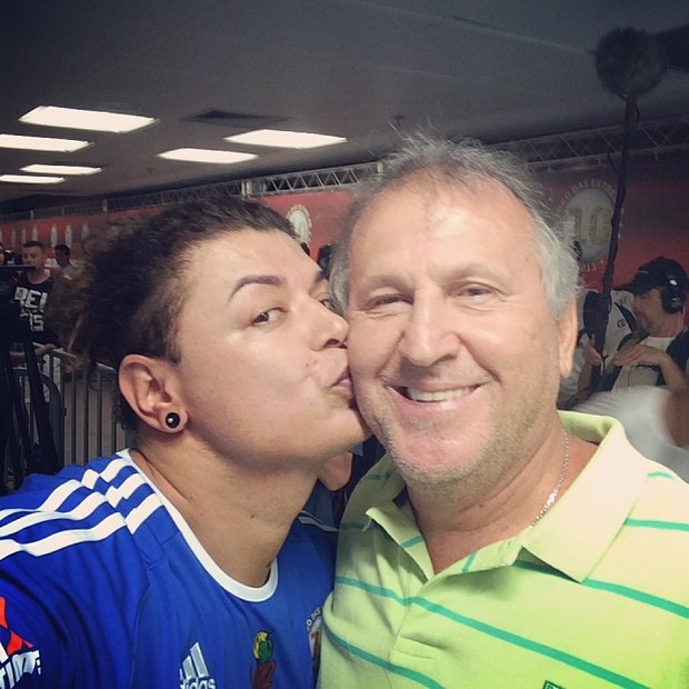 David Brazil e Zico (Foto: Reprodução/ Instagram)