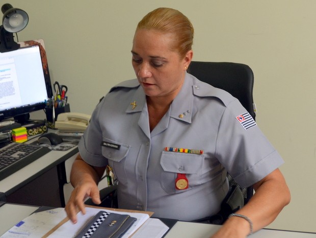 Major Adriana Sgrigneiro - Piracicaba (Foto: Thomaz Fernandes/G1)