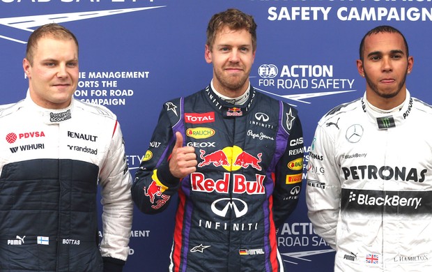 Valtteri, Vettel e Hamilton, Formula 1 Canada (Foto: Agência AP)