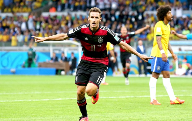 Klose comemoração Brasil x Alemanha (Foto: Getty Images)