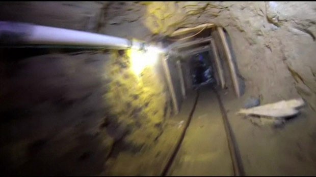 O túnel seria usado para contrabandear drogas (Foto: BBC)