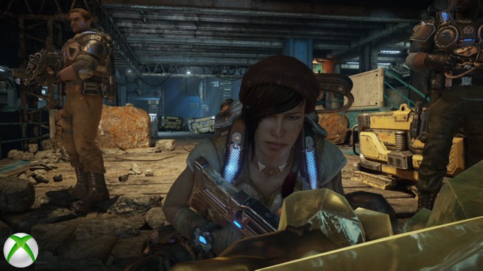Ao observar Kait em ambas as versões de Gears of War 4 não parece haver grandes diferenças nas versões (Foto: Reprodução/Hardcore Gamer)