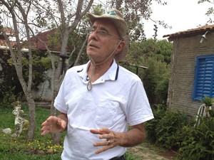 Engenheiro agrônomo Edison Pereira Lemos acredita que Alto Paraíso de Goiás vai sobreviver ao fim do mundo (Foto: Elisângela Nascimento/G1)