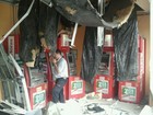 Dupla explode caixa eletronico em S. José (Carlos Santos/G1)