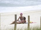 Sophie Charlotte e Thaila Ayala vão à praia da Barra da Tijuca, RJ