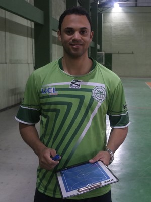 George Pereira, técnico do Jardim Limoeiro no Capixaba Adulto de Futsal (Foto: Richard Pinheiro/GloboEsporte.com)