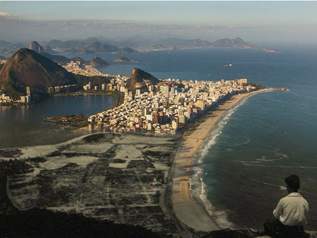 Vista do Vidigal, na Zona Sul do Rio (Foto: Augusto Malta / Marcello Cavalcanti)
