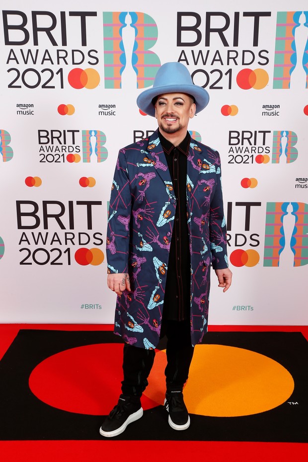LONDON, ENGLAND - MAY 11: Boy George attends The BRIT Awards 2021 at The O2 Arena on May 11, 2021 in London, England. (Photo by JMEnternational/JMEnternational for BRIT Awards/Getty Images) (Foto: JMEnternational for BRIT Awards/)