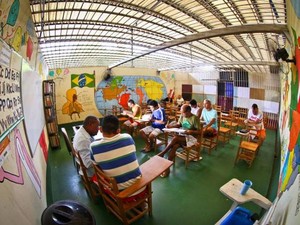 Detentos assistem aulas preparatórias para o Enem no Pará.  (Foto: Thiago Gomes/ Susipe)