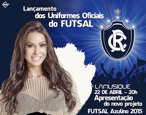 Gracyanne Barbosa estará presente no lançamento dos uniformes de futsal do Clube do Remo (Foto: Divulgação/ Clube do Remo)