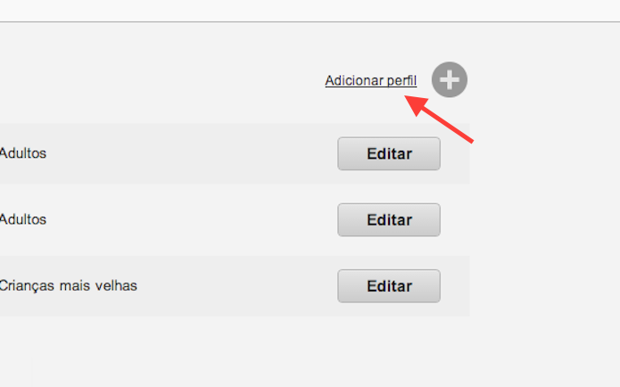Adicionando um novo perfil para criança no Netflix (Foto: Reprodução/Marvin Costa)