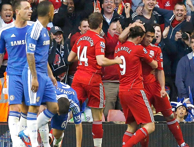 Luis Suarez, Chelsea x Liverpool (Foto: Reuters)