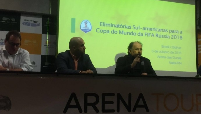 Reunião FNF CBF Arena das Dunas Brasil x Bolívia (Foto: Divulgação)