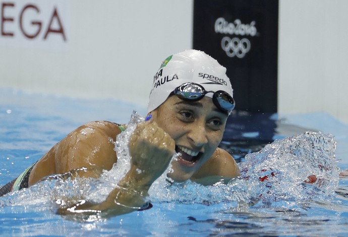 Daynara de Paula natação brasil (Foto: AP Photo/Matt Slocum)