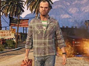 Imagem de Trevor, um dos protagonistas de 'GTA V', na versão do game para PC (Foto: Divulgação/Rockstar)