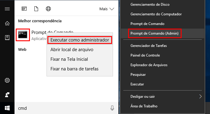 Executando o Prompt de Comando como administrador (Foto: Reprodução/Edivaldo Brito)