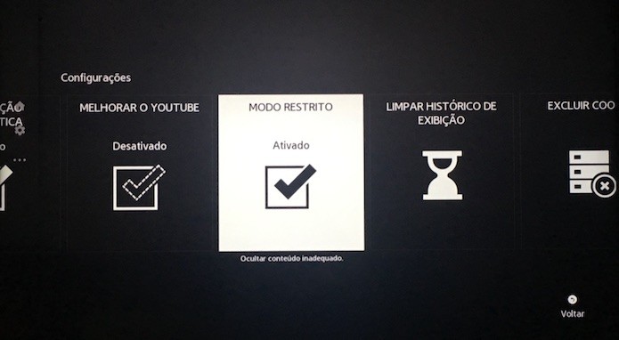 Ative o modo restrito do YouTube (Foto: Reprodução/Helito Bijora)