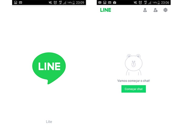 Line Lite oferece interface mais leve e focada no chat (Foto: Reprodução/Barbara Mannara)