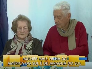 Alida e o filho de 89 anos (Foto: Reprodução/RBS TV)