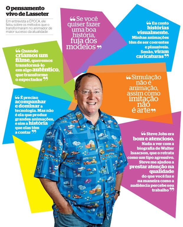 O pensamento vivo de Lasseter (Foto: Matt Sayles)
