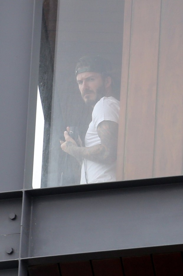 David Beckhan no hotel Fasano, RJ (Foto: Gil Rodrigues/PhotoRio News)