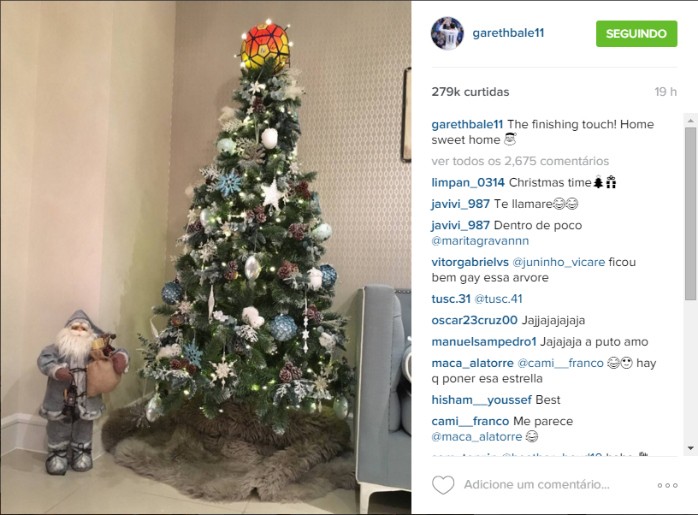 Bale árvore de natal Instagram