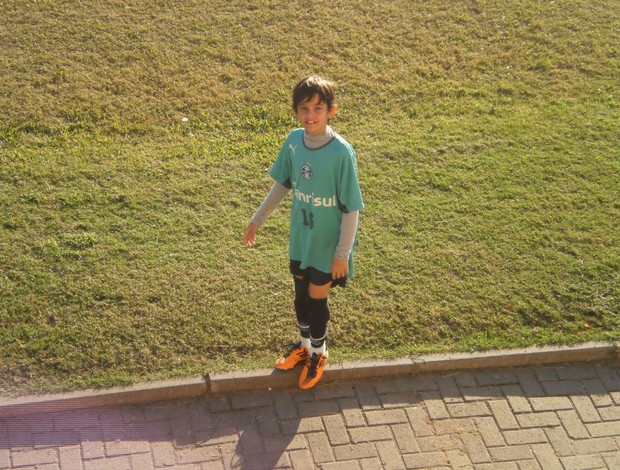 Meia rondoniense de 13 anos é avaliado no CT do Grêmio no sul do país (Foto: Escolinha Grêmio/Ulbra JI-Paraná/Divulgação)