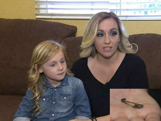 Khloe Russel, de 5 anos, ficou mais de 6 meses com coriza constante (Foto: Reprodução/YouTube/ABC 7)