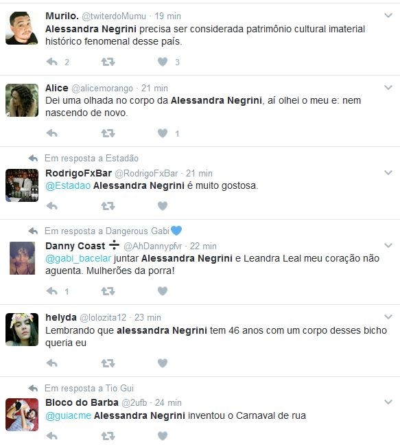 Internautas elogiam fantasia e boa forma de Alessandra Negrini (Foto: Reprodução/Twitter)