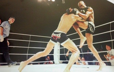 Anderson Silva x Roan Jucão (Foto: Foto: Andrey Klagenberg / foto do livro 'Do Vale Tudo ao MMA', de Marcelo Alonso)