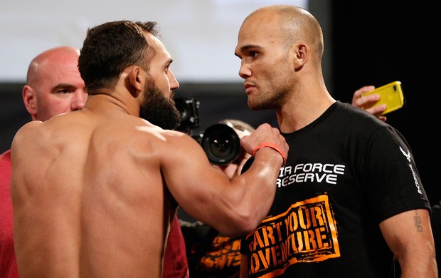 MMA Pesagem UFC 171 - Johny Hendricks e Robbie Lawler (Foto: Getty Images)